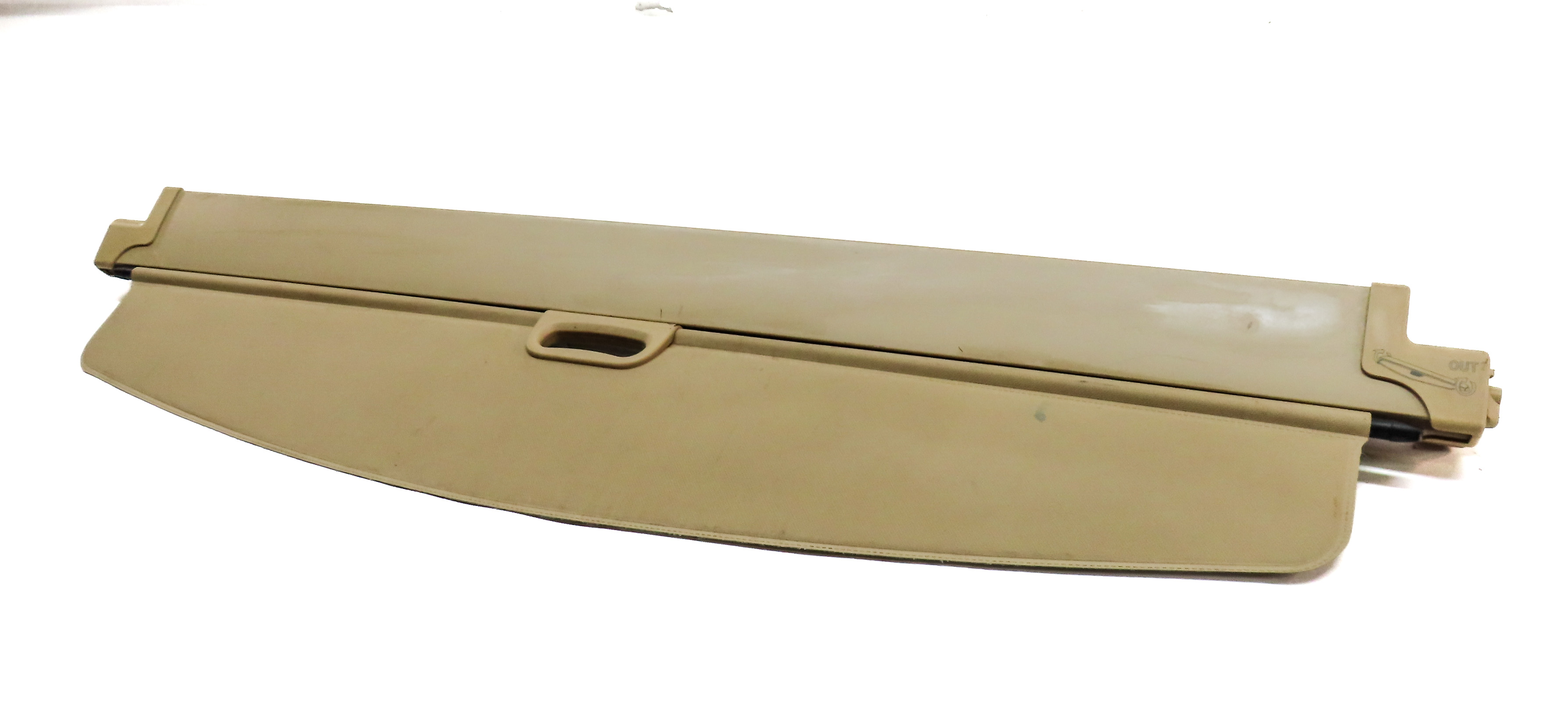 2011-2017 BMW X3 (F25) REAR TRUNK HATCH LUGGAGE CARGO COVER w/ NETTING (Beige) — exact item pictured